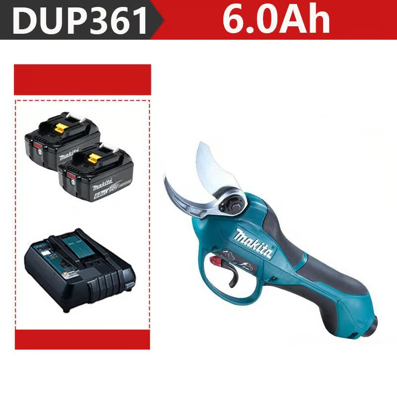 [MAKITA DUP361PT2 metzőolló 2000W + două baterii de 6,0 Ah-s 48V + încărcător] Az Durată de viață a bateriei 12 ore