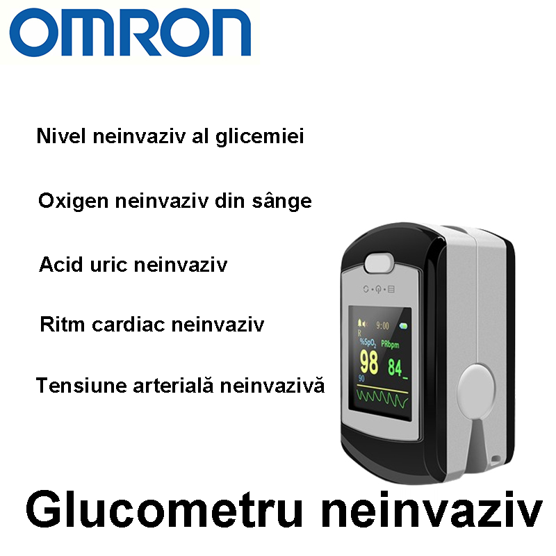 T02 (zahăr din sânge neinvaziv + oxigen neinvaziv din sânge + acid uric neinvaziv + ritm cardiac neinvaziv + tensiune arterială neinvazivă)